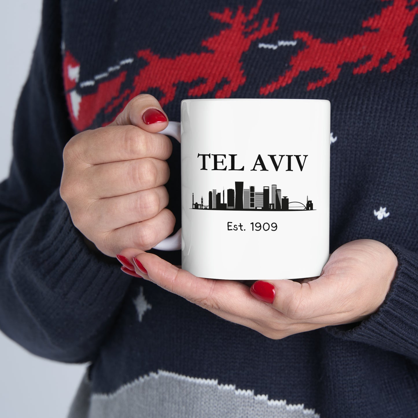 Tel Aviv Ceramic Mug, 11oz