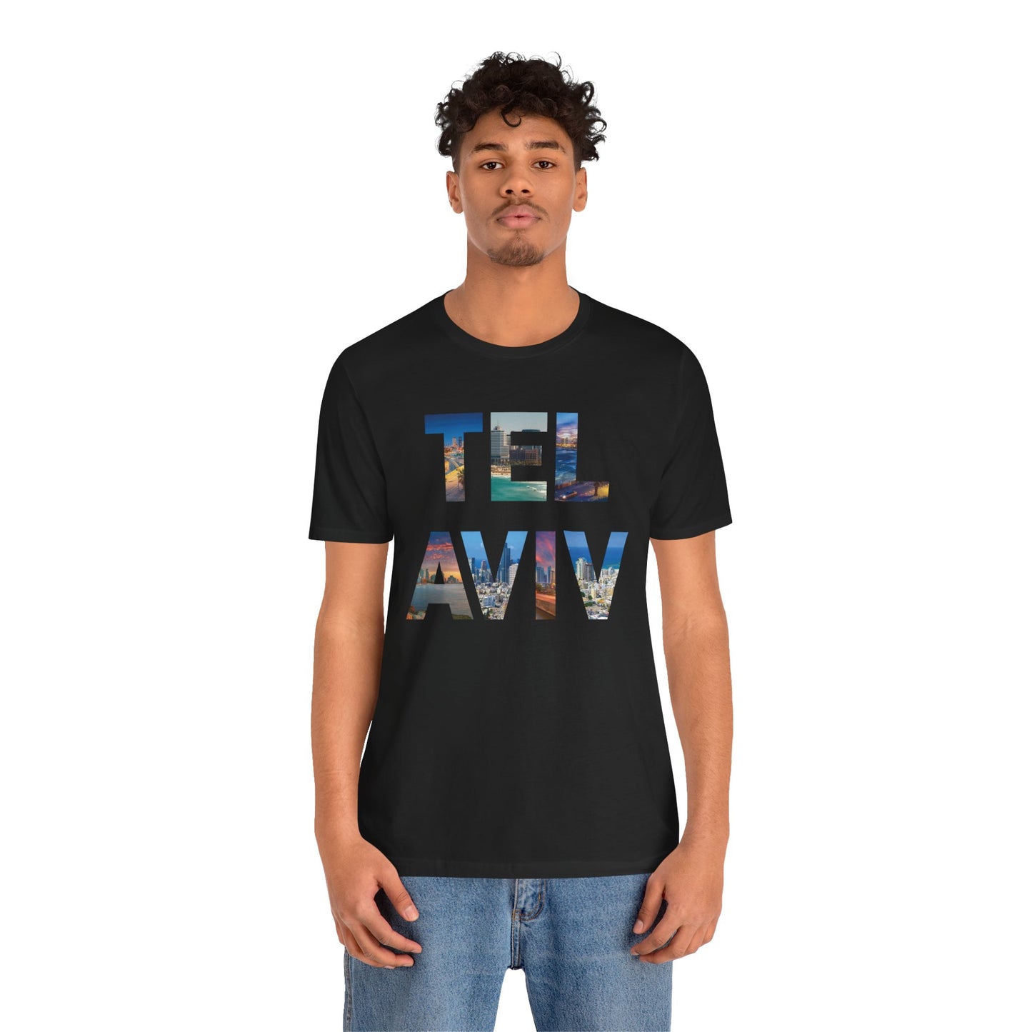 Tel Aviv - A Thousand Words a Letter Unisex Short Sleeve Tee