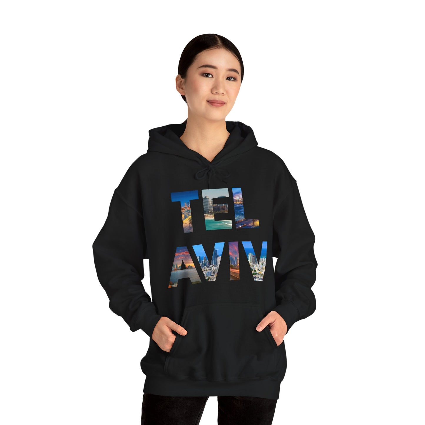 Tel Aviv - A Thousand Words a Letter Hooded Sweatshirt